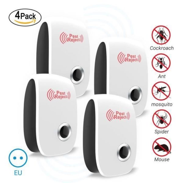 4-x-repulsif-ultrason-insectes-rats-et-souris-anti